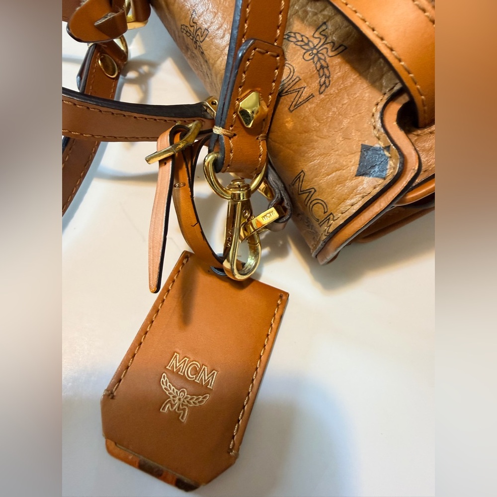 MCM mini Kelly Visetos logogram Crossbody handbag - Picture 11 of 16